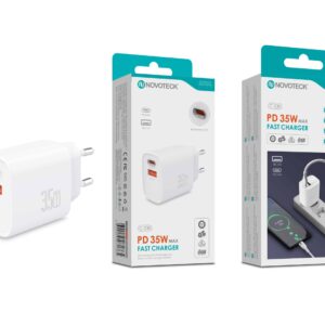 Carregador Rápido PD 35W com 2 Portas (USB-C + USB-A) – Modelo C-030