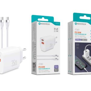 Kit Carregador Rápido PD 35W com Cabo USB-C para USB-C – Modelo C-030T