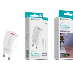 Kit Carregador Rápido USB 2.4A com Cabo Tipo C 100cm – Modelo C-033T