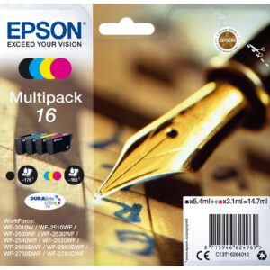 Pack 4x Tinteiros Quad Serie 16 WF-20xx/WF-25xx - C13T16264012 - EPSON