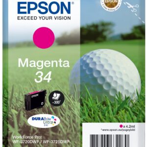 Tinteiro Serie 34 WF-3720/3725 - C13T34634010 - Magenta - EPSON