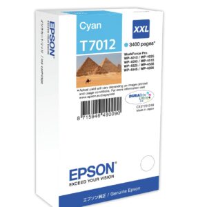 Tinteiro EPSON Cyan Cap. extra WP-4000/4500 - C13T70124010