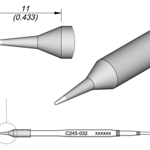 Ponta p/ Utensilio de Mão T245 (Ø0,4mm) - JBC
