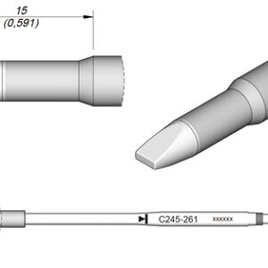 Ponta p/ Ferro Soldar Cinzel Advanced (3 x 1mm) - JBC