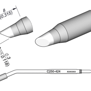 Ponta Bisel Ø3mm p/ AL250 e AP250 - JBC