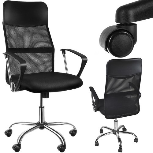 Cadeira de Escritório Mesh (Preto) - MALATEC