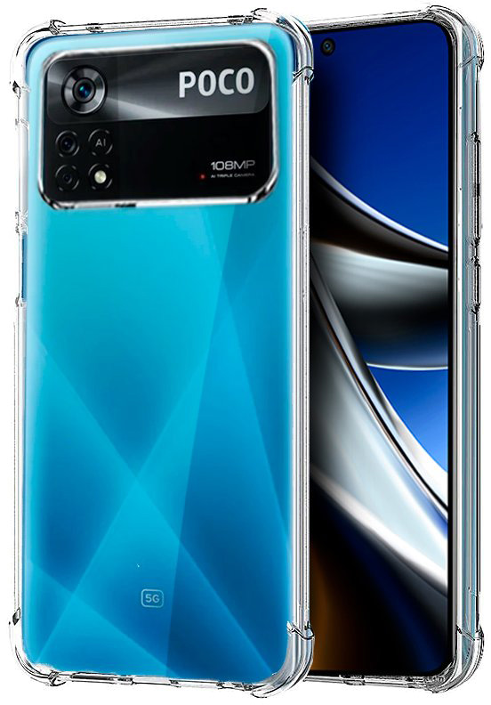 Capa p/ Poco X4 Pro 5G Antishock (Transparente) - COOL