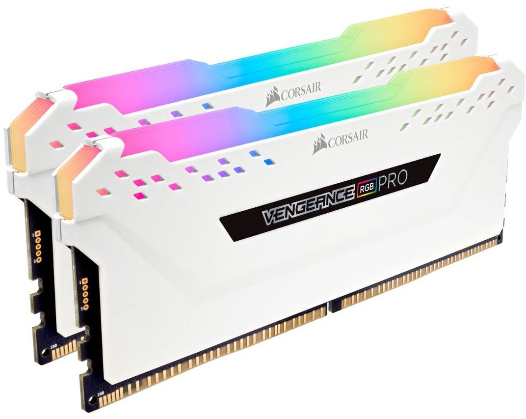 Memória RAM Vengeance RGB Pro 32GB (2x16GB) DDR4-3200MHz CL16 (Branco) - CORSAIR