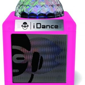 Coluna Portátil Bluetooth c/ Efeitos de LED (Rosa) - iDance