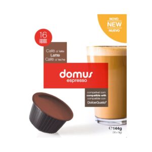 Pack 16x Cápsulas Dolce Gusto Domus Espresso Latte