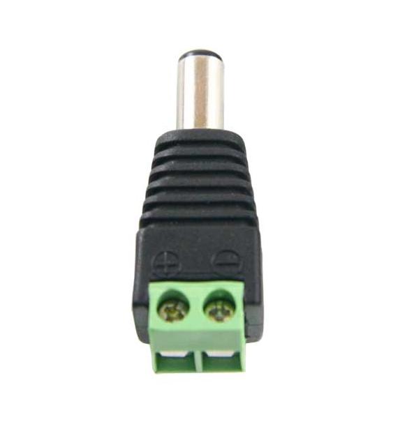 Ficha DC Macho c/ Saida de 2 Terminais