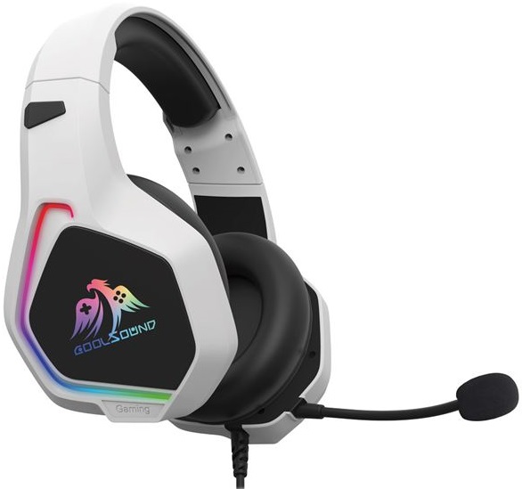 Auscultadores Headset Gaming G6 c/ Microfone (Branco) - COOLSOUND
