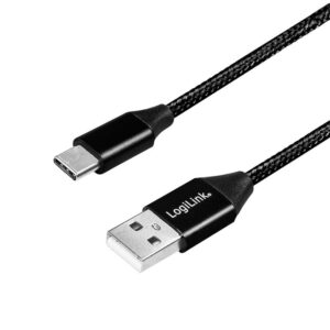 Cabo USB C Macho - USB A Macho (1 metro) - LOGILINK