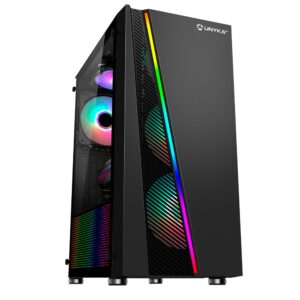 Caixa Gaming Atx Glayze RGB*1  Preta