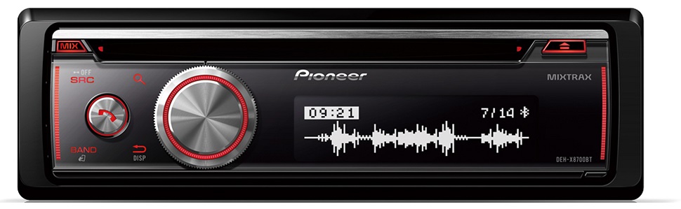 Auto Rádio RDS AM/FM 4x 50W MOSFET CD/USB/AUX/BLUETOOTH - Pioneer