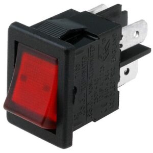 Interruptor DPST ON-OFF Luminoso 4 Ligações 10 A / 250 VAC