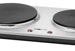 Placa Eléctrica Dupla DKP 3668 1500W (Inox) - CLATRONIC