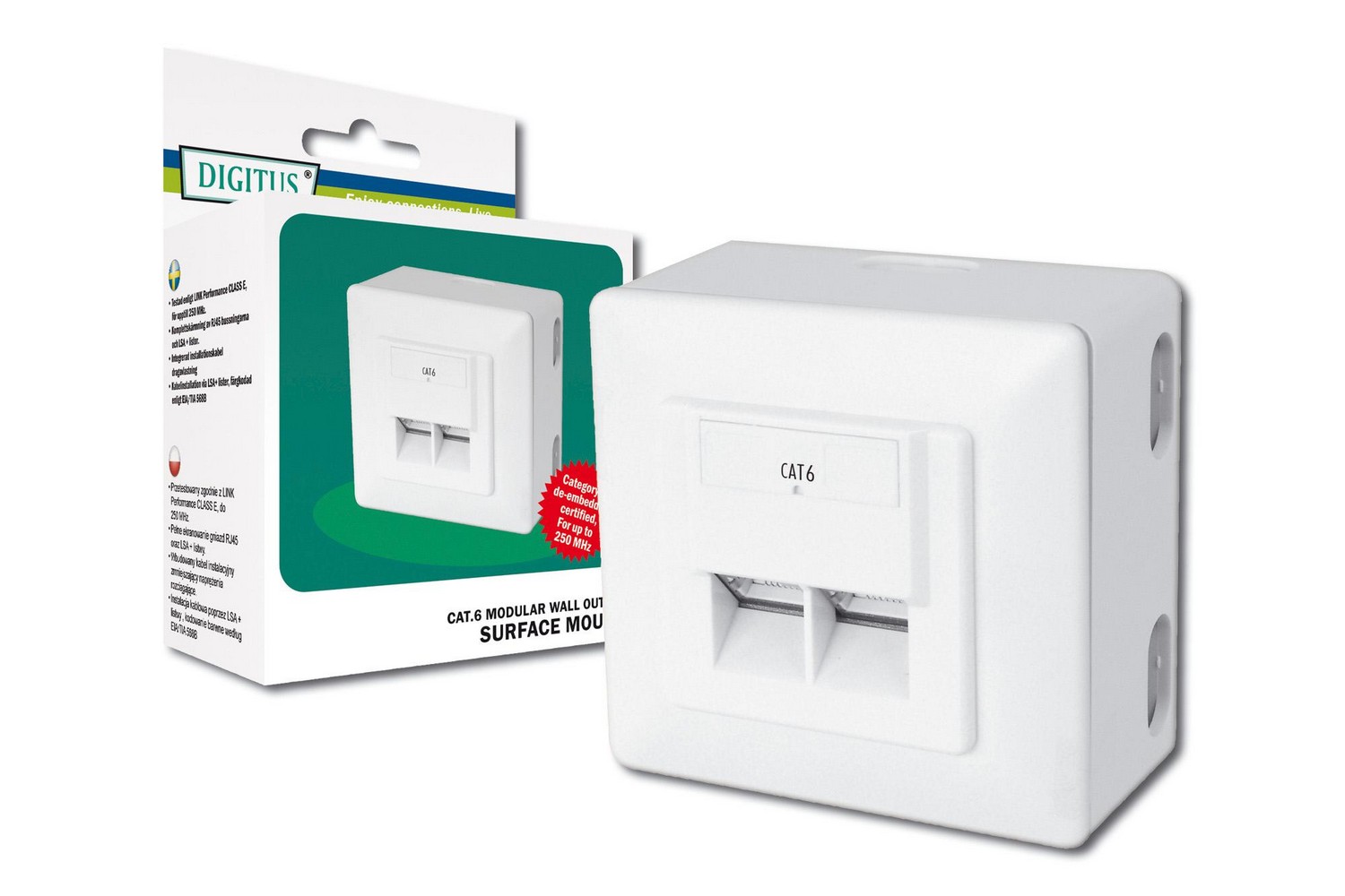 Tomada RJ-45 Branco - DIGITUS