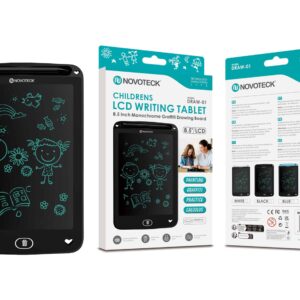 Tablet de Escrita LCD para Crianças - 8,5'' Polegadas, DRAW-01 Negro