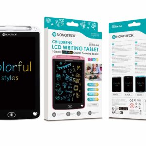 Tablet de Escrita LCD Colorido para Crianças - 10'' Polegadas, DRAW-04 Branco