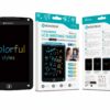 Tablet de Escrita LCD Colorido para Crianças - 12'' Polegadas, DRAW-06 Negro