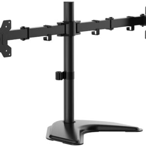 Suporte de Mesa p/ 2 Monitores 10Kg 17-32 (Preto) - AISENS