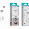 Auriculares Estéreo com Microfone Branco E-041 – Conexão USB-C, Áudio Hi-Fi