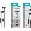 Auriculares Estéreo com Microfone Negro E-041 – Conexão USB-C, Áudio Hi-Fi