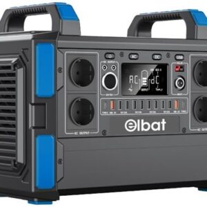 Bateria Portátil 1000W 327600mAh (Preto) - ELBAT