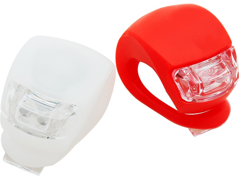 Kit Luzes Bicicleta (Frente e Trás) Flexíveis em Silicone EASY-FIT - ESPERANZA