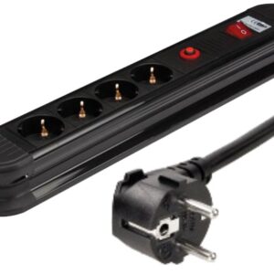 Extensão Protectora Quadrupla 3500W c/ Interruptor (1,5 mts) - VELLEMAN