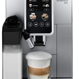 Máquina de Café Automática Dinamica Plus ECAM380.85.SB 1.8L 1450W (Preto/Prateado) - DELONGHI
