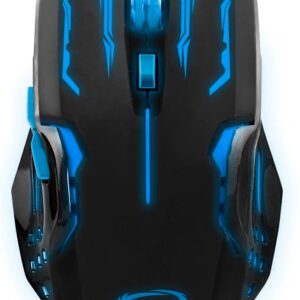 Rato Óptico 6D USB 6 Botões 2400DPI GAMES (APACHE BLUE) - ESPERANZA