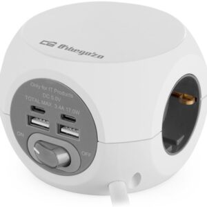 Tomada Inteligente c/ USB-A e USB-C - ORBEGOZO