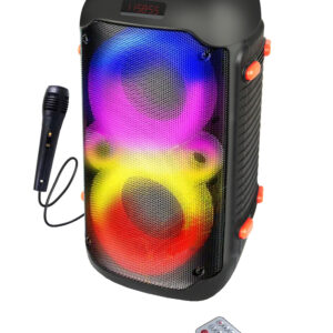 Coluna Bluetooth Portátil RGB c/ Micorfone e Rádio FM - ESPERANZA