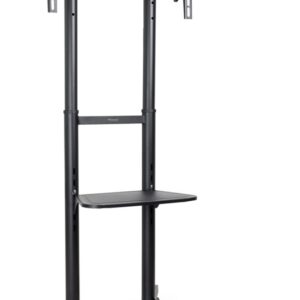 Suporte de Chão Ramsés c/ Rodas p/ Ecrãs 37~ 70 (Preto) - TOOQ