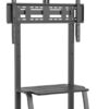 Suporte de Chão ECO c/ Rodas / Bandeja de DVD e Suporte Câmera p/ Monitor/TV de 37~100 - AISENS
