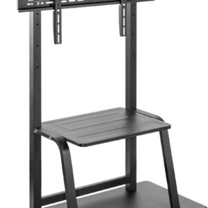 Suporte de Chão c/ Rodas p/ TV 150Kg 37-100 (Preto) - AISENS