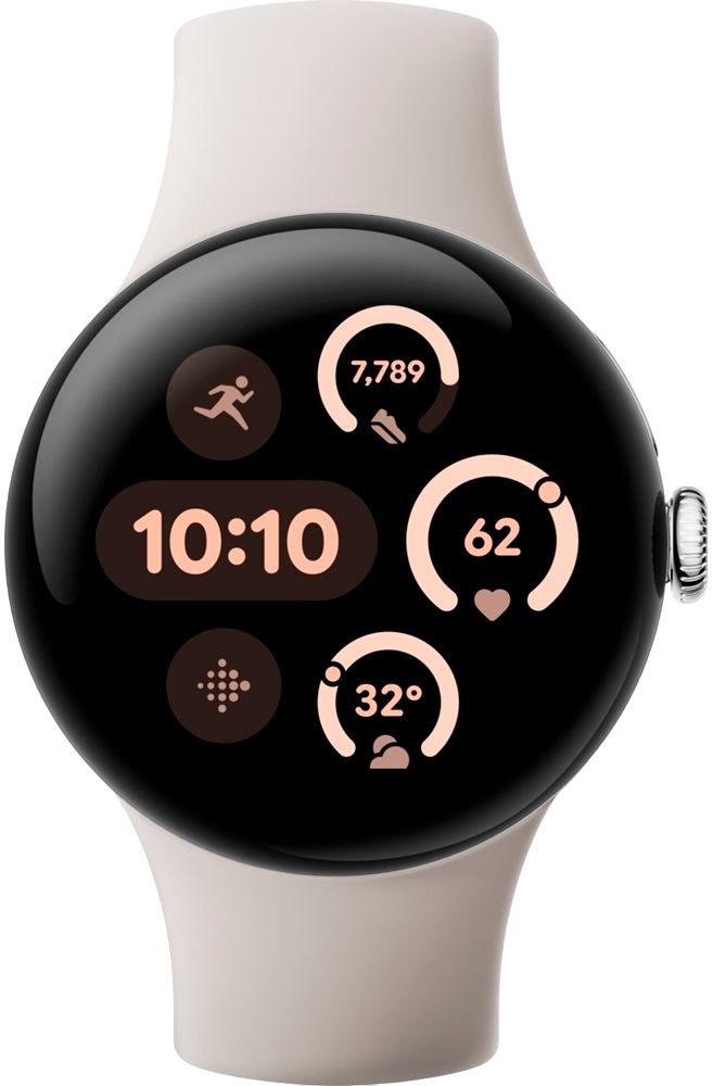 Smartwatch Pixel Watch 3 41mm (Prateado/Porcelana) - GOOGLE