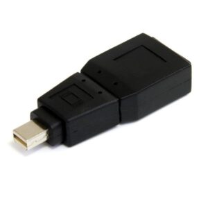 Adaptador Mini DisplayPort Macho - DisplayPort Fêmea GCMDP2DPMF Preto - STARTECH