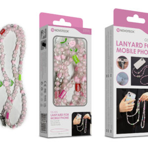 Cordão Decorativo Feminino para Telemóvel NOVOTECK GS-005 - Elegância e Conveniência