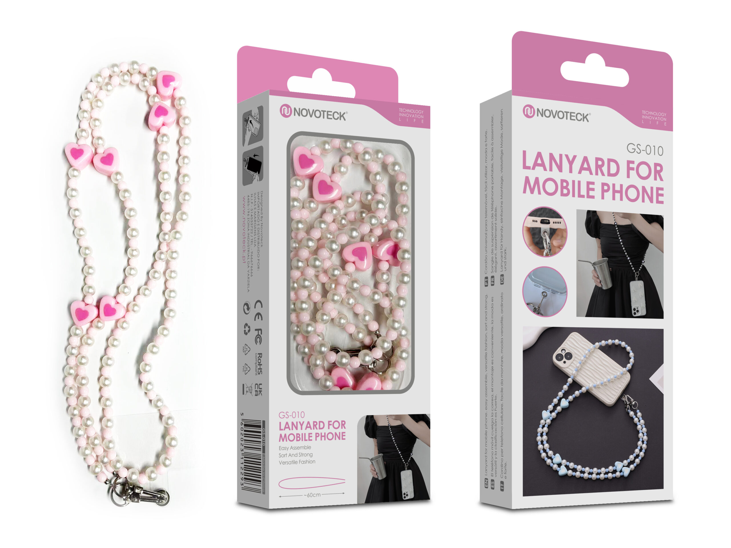 Cordão Elegante para Telemóvel NOVOTECK GS-010 Design 4