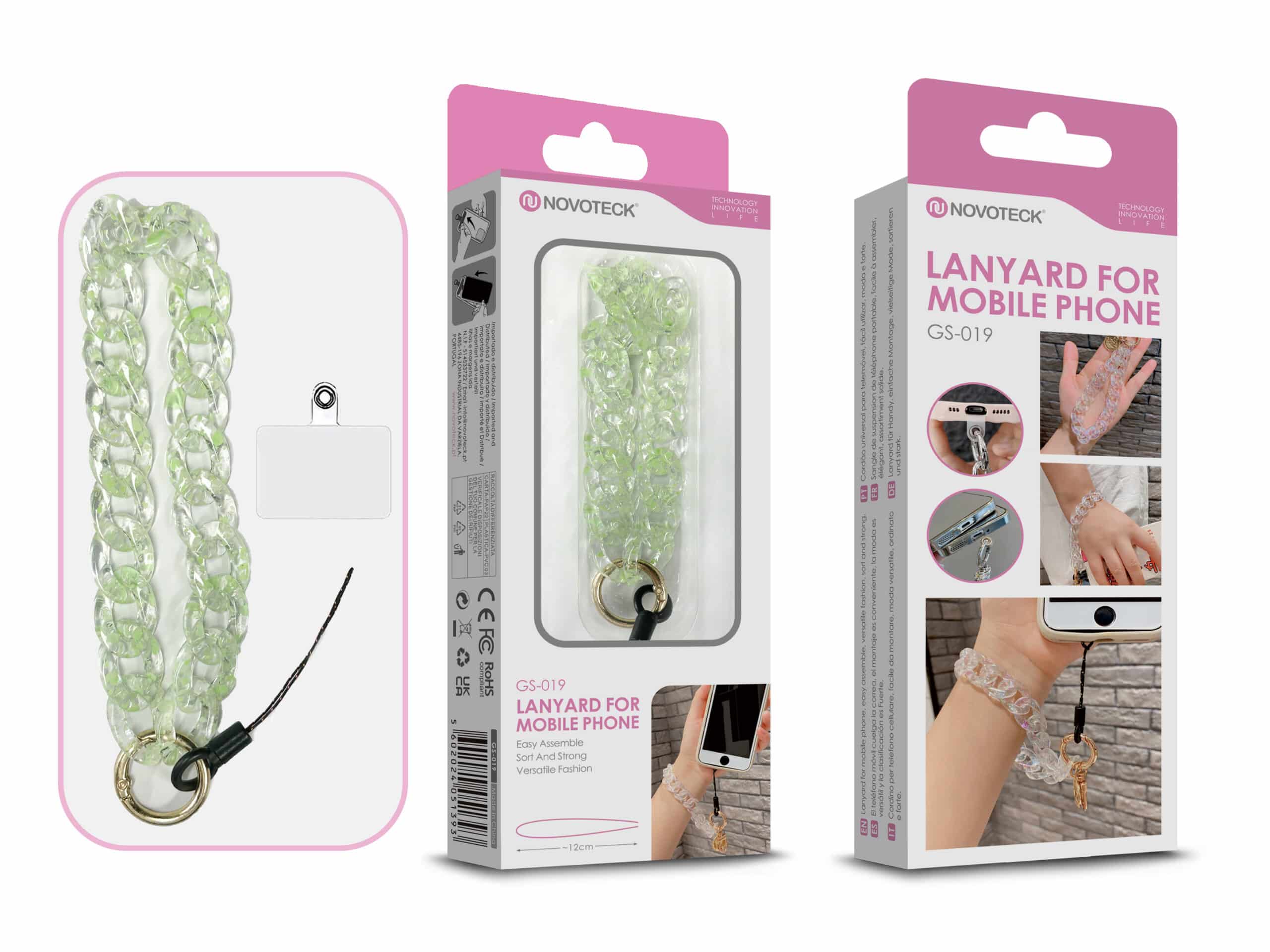 Cordão Fashion Universal para Telemóvel GS-019 VERDE