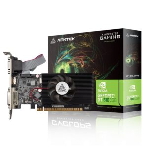 Placa Gráfica  Arktek GT610 2GB GDDR3 64Bits Compaivel Baixo Perfil 1*VGA 1*HDMI 1*DVI