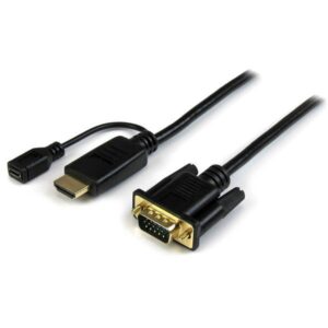 Adaptador de Vídeo HD2VGAMM6 VGA (D-Sub) - HDMI + Micro-USB Preto (1,9 mts) - STARTECH
