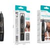 Aparador de Pêlos Nasais Novoteck HE-004 – Recarregável USB-C, Para Nariz, Orelhas e Sobrancelhas, 400mAh, 30-50h de Autonomia