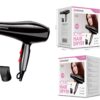 Secador de Cabelo HF-001 - 1300W, Tecnologia Iónica, 3 Níveis de Temperatura, 2 Velocidades