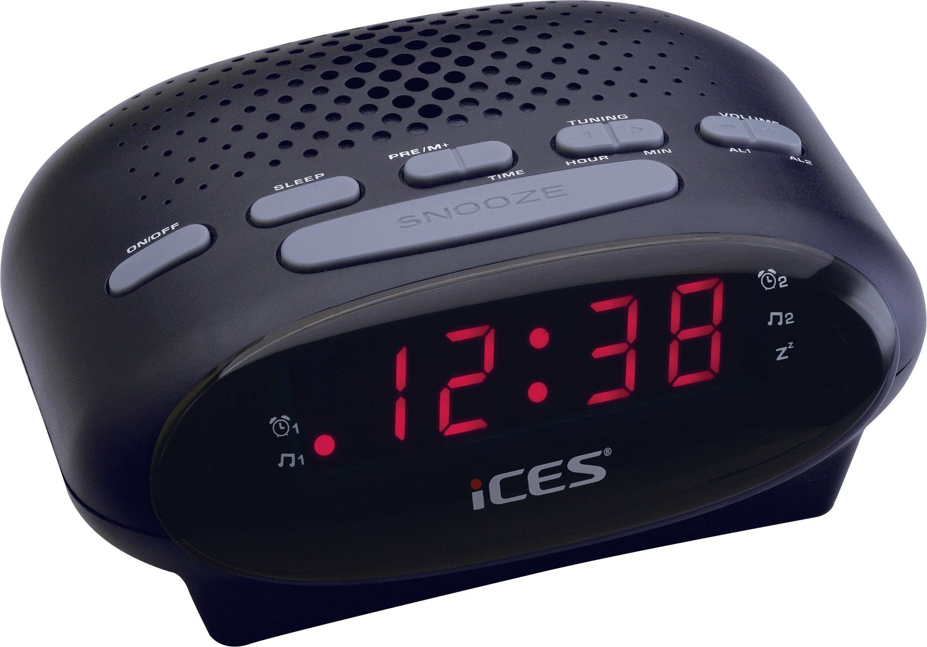 Rádio Despertador ICR 210 (Preto) - LENCO