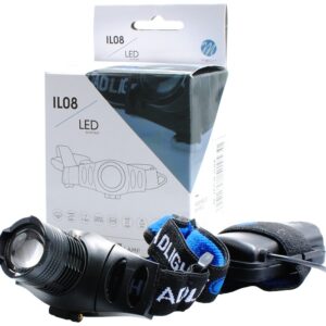 Lanterna de Cabeça 1x LED CREE XPE Q5 150Lm - M-TECH