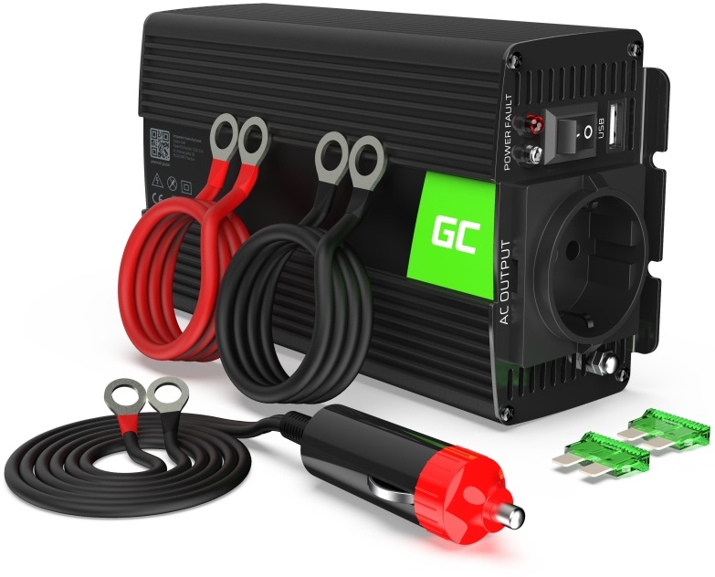 Conversor ONDA PURA 12V - 220V 300W c/ USB - GREEN CELL